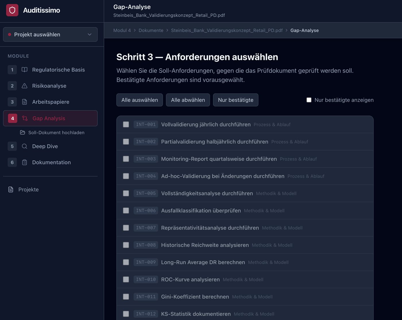Module 4: Selecting requirements