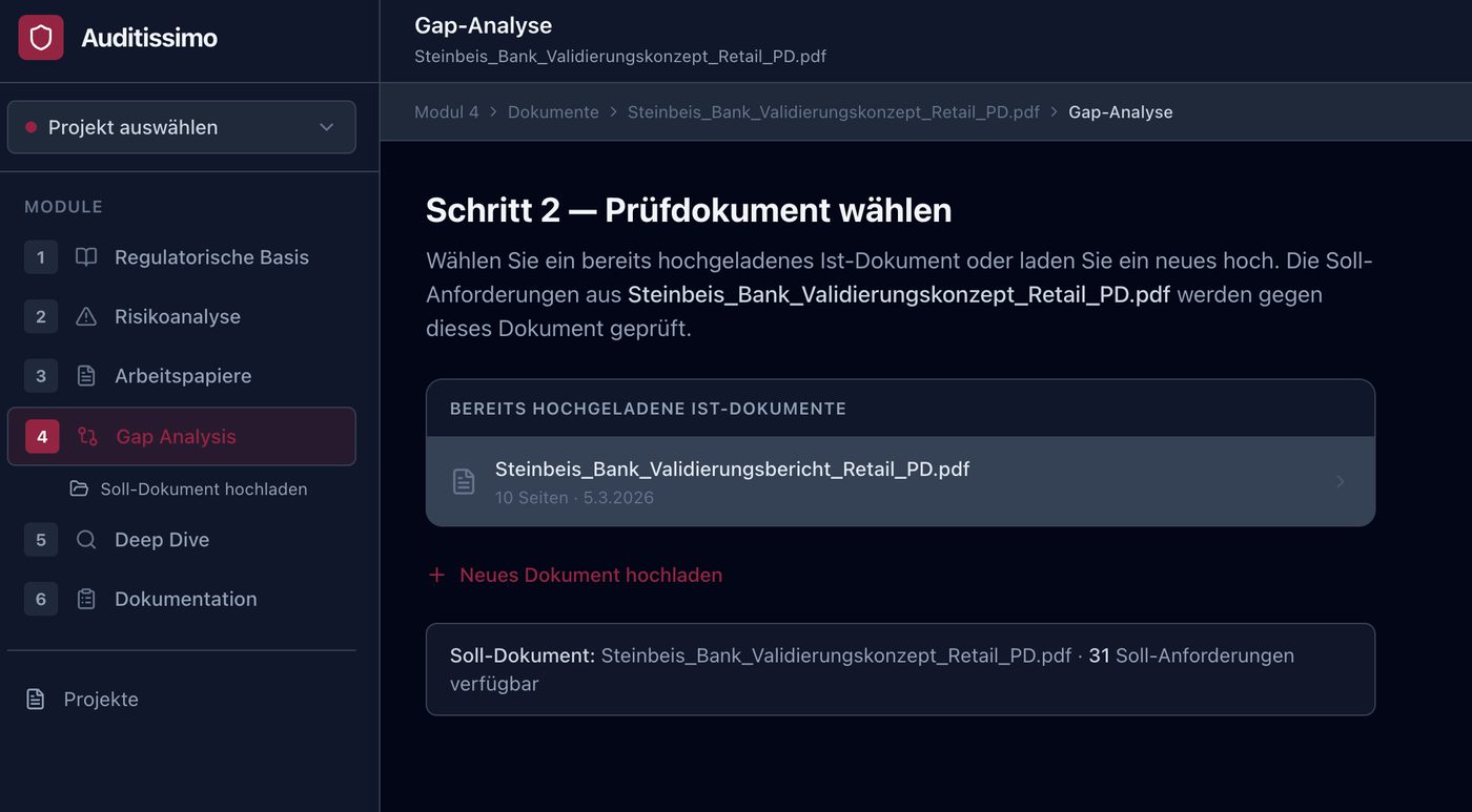 Module 4: Selecting the audit document