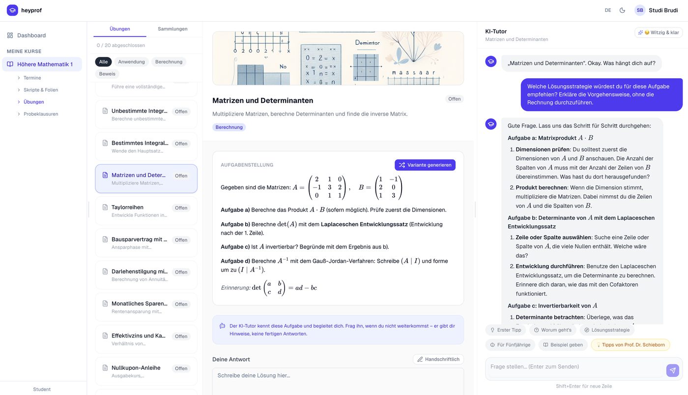 Task view with AI solution strategy
